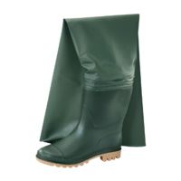 Stivale VERDE TUTTO COSCIA IN PVC SENZA PUNTALE